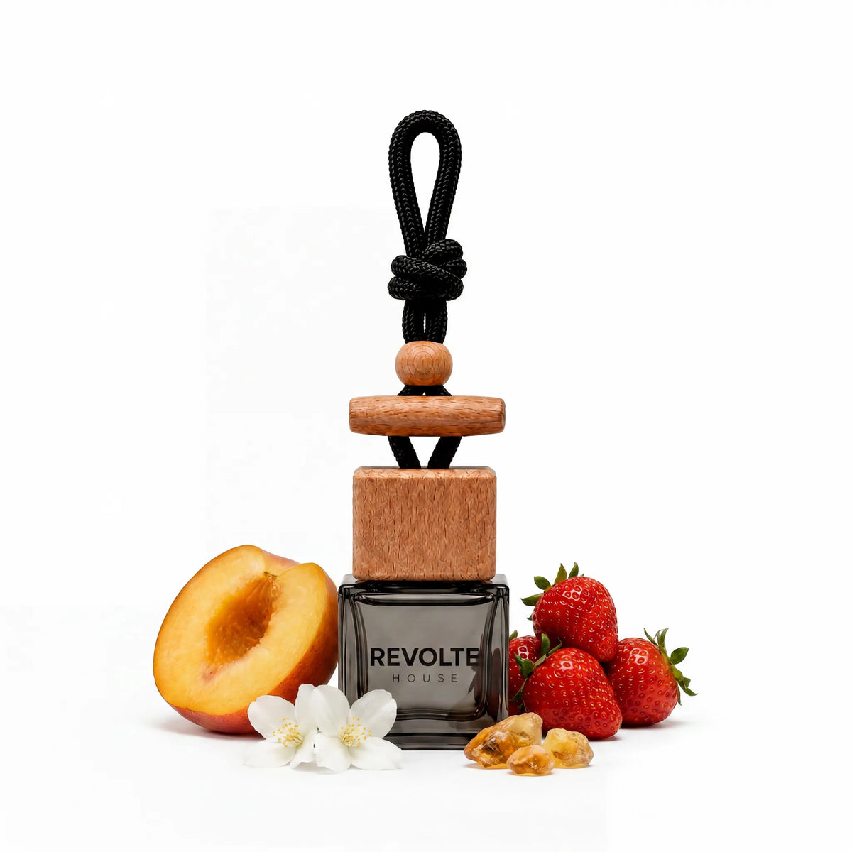 Mis Dioor autoparfum hanger met perzik, aardbei, jasmijn en amber