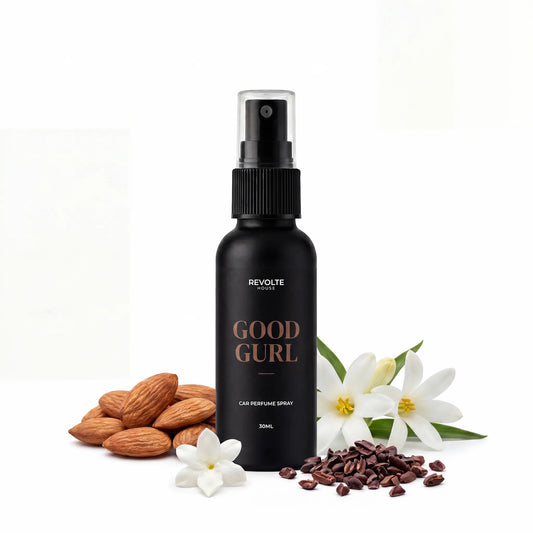 Good Gurl autoparfum spray 30 ml met amandel, jasmijn, tuberoos en cacao