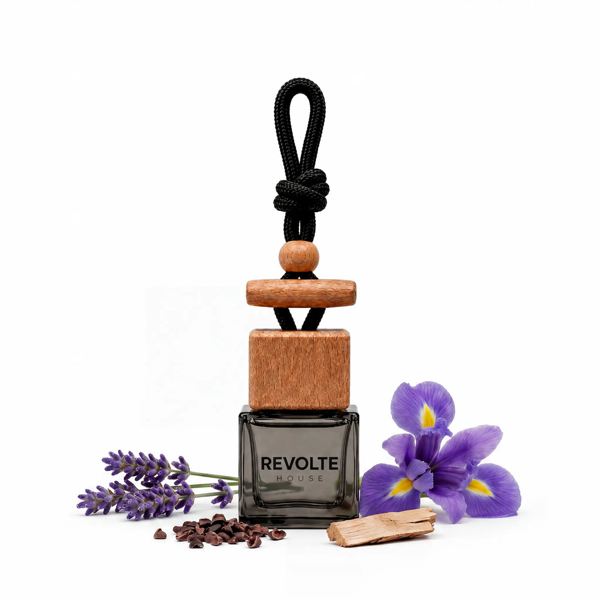 Home Intense autoparfum hanger met lavendel, iris, cacao en cederhout