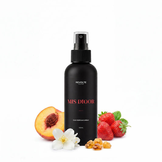 Mis Dioor autoparfum spray 100 ml met perzik, aardbei, jasmijn en amber