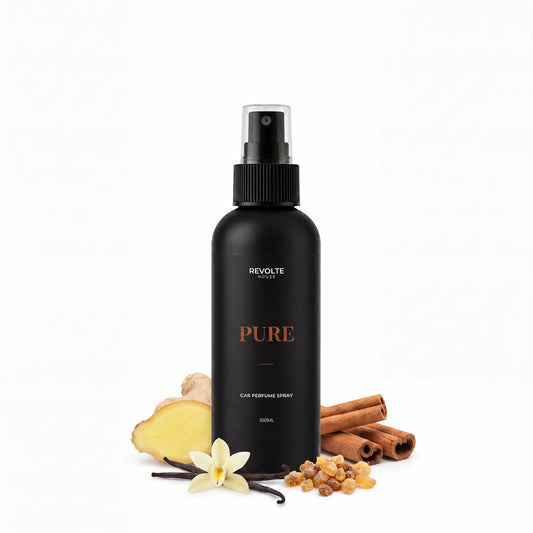 Pure autoparfum spray 100 ml met gember, kaneel, vanille en mirre