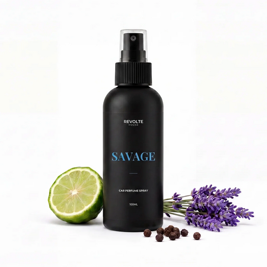 Savage autoparfum spray 100 ml met bergamot, lavendel, patchouli en cederhout